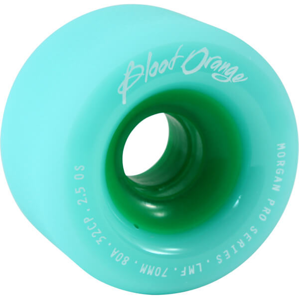 Blood Orange Liam Morgan Pro Series Seafoam Skateboard Wheels - 70mm 80a (Set of 4)