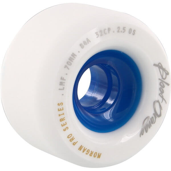 Blood Orange Liam Morgan Pro Series White / Blue Skateboard Wheels - 70mm 84a (Set of 4)