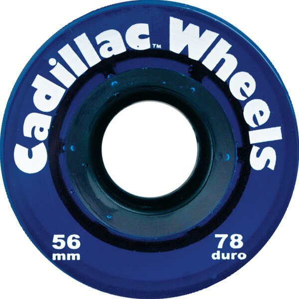 Cadillac Wheels Original Blue Skateboard Wheels - 56mm 78a (Set of 4)