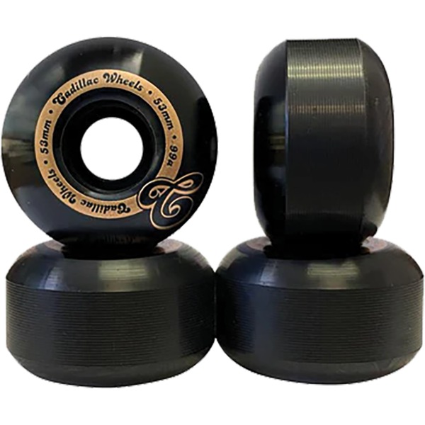 Cadillac Wheels Street Black Skateboard Wheels - 53mm 99a (Set of 4) Cadillac Wheels Street Black Skateboard Wheels - 53mm 99a (Set of 4)