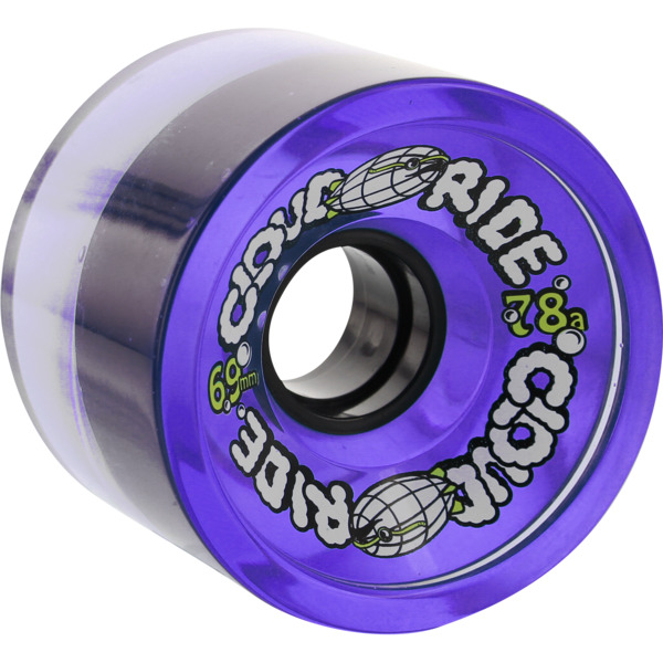 Cloud Ride Wheels Cruiser Trans Purple Skateboard Wheels 69mm 78a