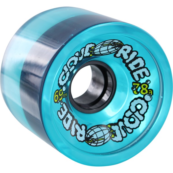 Cloud Ride Wheels Cruiser Clear Turquoise Longboard Skateboard Wheels