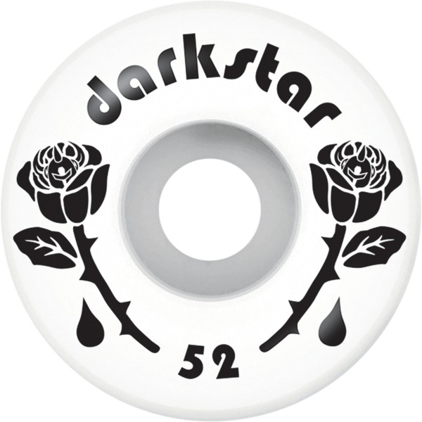 Darkstar Skateboards Forty White / Black Skateboard Wheels - 52mm 99a (Set of 4)