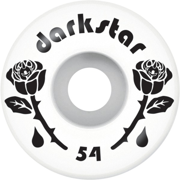 Darkstar Skateboards Forty White / Black Skateboard Wheels - 54mm 99a (Set of 4)