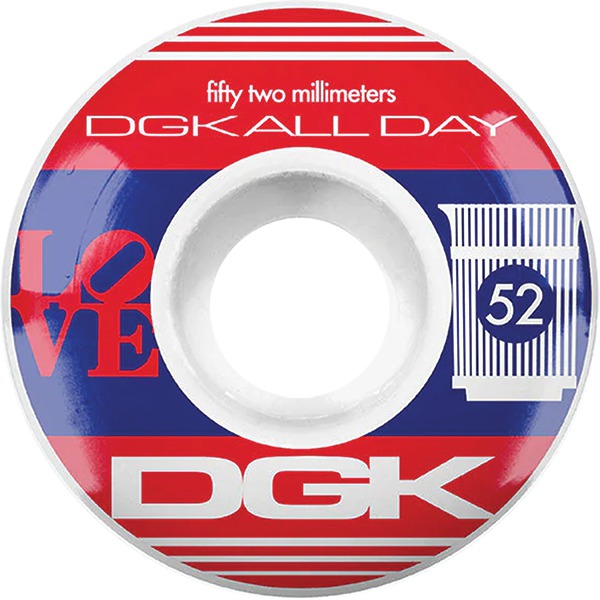 DGK Skateboards Plaza - 52mm 100a (Set of 4) DGK Skateboards Plaza - 52mm 100a (Set of 4)