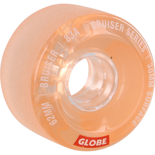 Globe Skateboards Bruiser Clear Honey Skateboard Wheels - 62mm 83a (Set of 4)