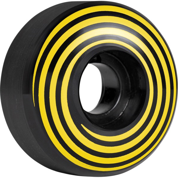 Hazard Wheels CP Formula Swirl Logo Radial Black Skateboard Wheels - 51mm 101a (Set of 4)