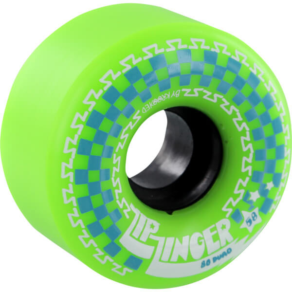 Krooked Skateboards Zip Zinger Green Skateboard Wheels 58mm 80a (Set