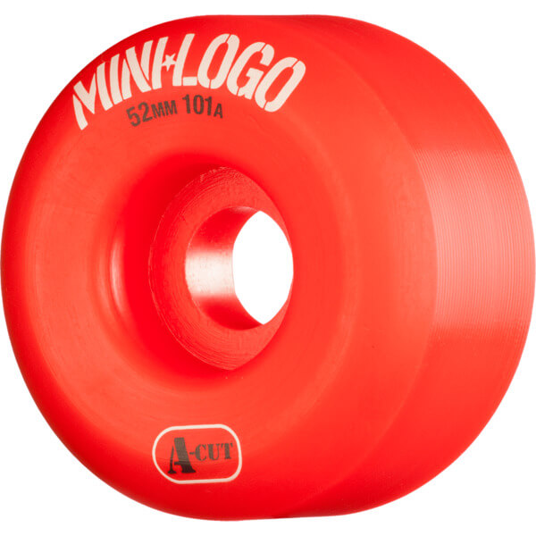 Mini Logo Skateboards A-Cut Red Skateboard Wheels - 52mm 101a (Set of 4)
