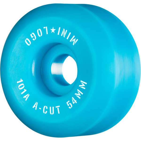 Mini Logo Skateboards A-Cut Blue Skateboard Wheels - 54mm 101a (Set of 4)