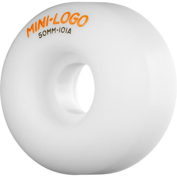 Mini Logo Skateboards C-Cut White Skateboard Wheels - 50mm 101a (Set of 4)