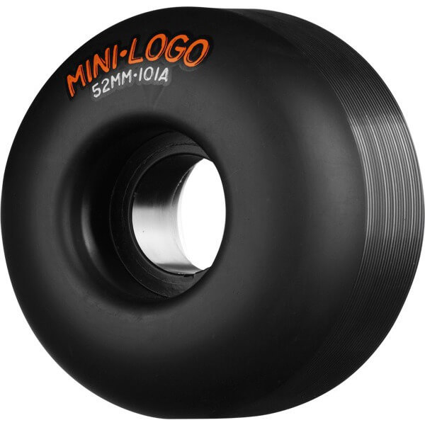 Mini Logo Skateboards C-Cut Black Skateboard Wheels - 52mm 101a (Set of 4)