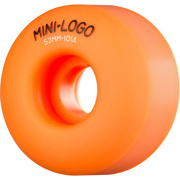 Mini Logo Skateboards C-Cut Orange Skateboard Wheels - 53mm 101a (Set of 4)