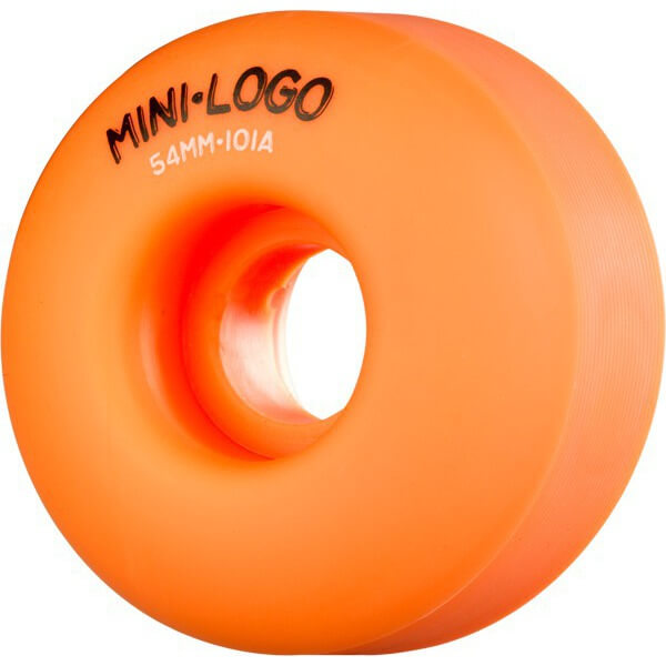 Mini Logo Skateboards C-Cut Orange Skateboard Wheels - 54mm 101a (Set of 4)