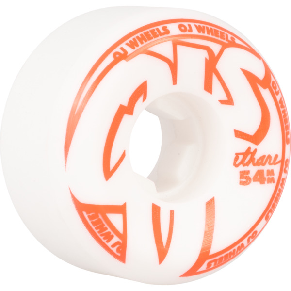 OJ Wheels From Concentrate Hardline White / Red Skateboard Wheels - 54mm 101a (Set of 4)