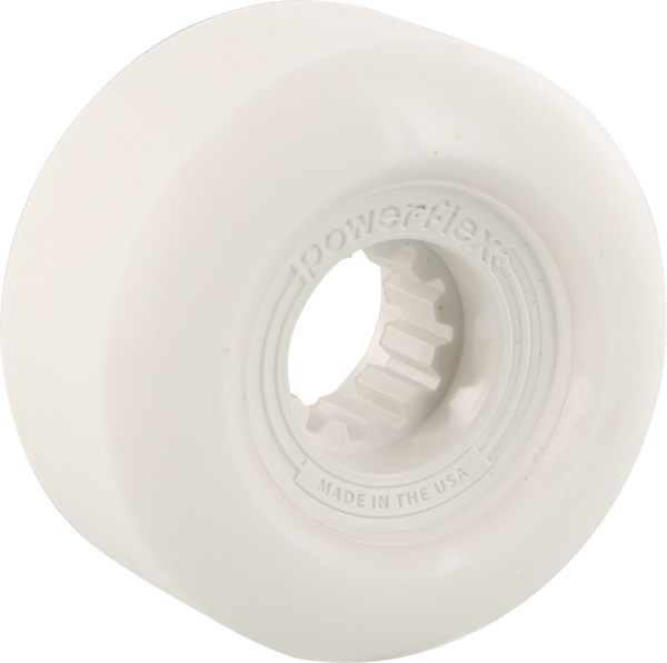 Powerflex Skateboards Gumball White Skateboard Wheels - 52mm 83b (Set of 4)