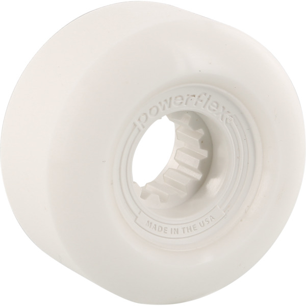 Powerflex Skateboards Gumball White Skateboard Wheels - 54mm 83b (Set of 4)