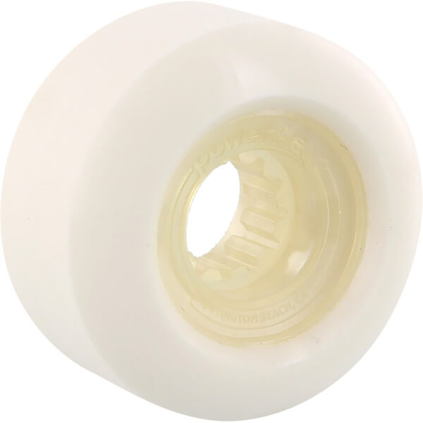 Powerflex Skateboards Rock Candy White / Clear Skateboard Wheels - 58mm 84b (Set of 4)