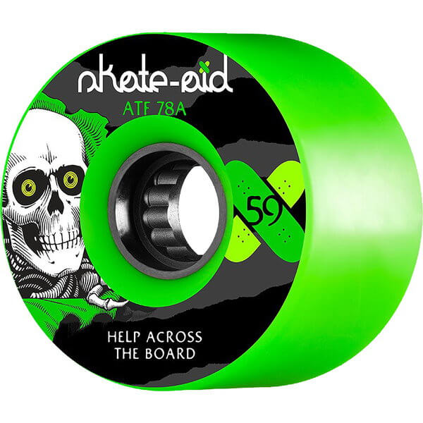Powell Peralta ATF Skate Aid Ripper Green Skateboard Wheels - 59mm 78a (Set of 4)