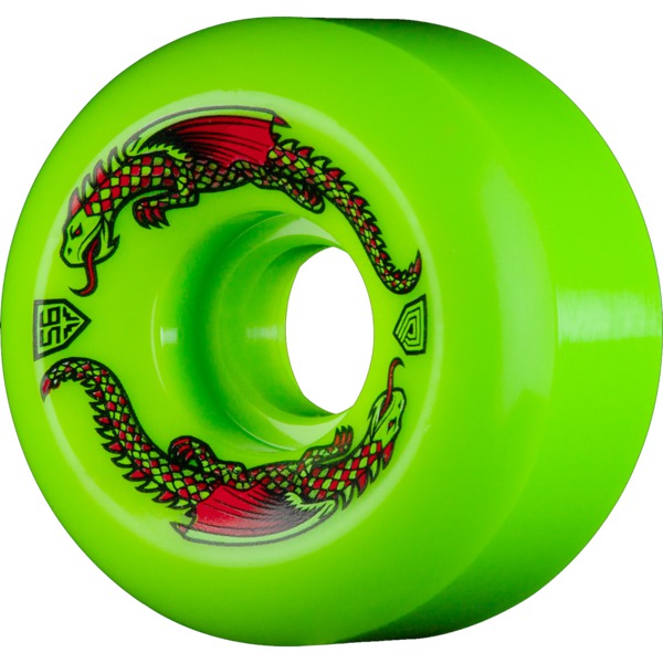 Powell Peralta Dragon Formula Green Skateboard Wheels - 56mm 93a (Set of 4)