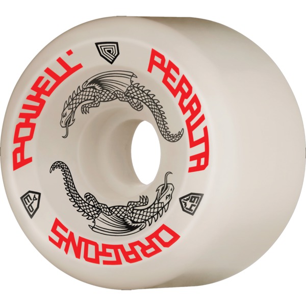 Powell Peralta Dragon Formula Off White Skateboard Wheels 36mm CP - 64mm 93a (Set of 4)