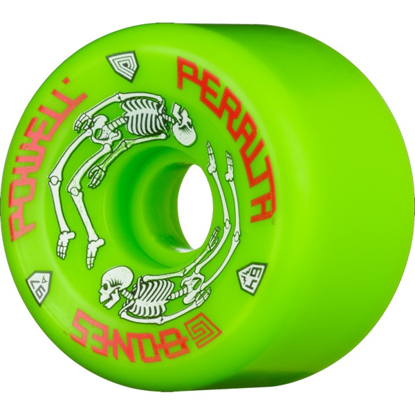 Powell Peralta Dragon Formula G-Bones Green Skateboard Wheels - 64mm 93a (Set of 4)