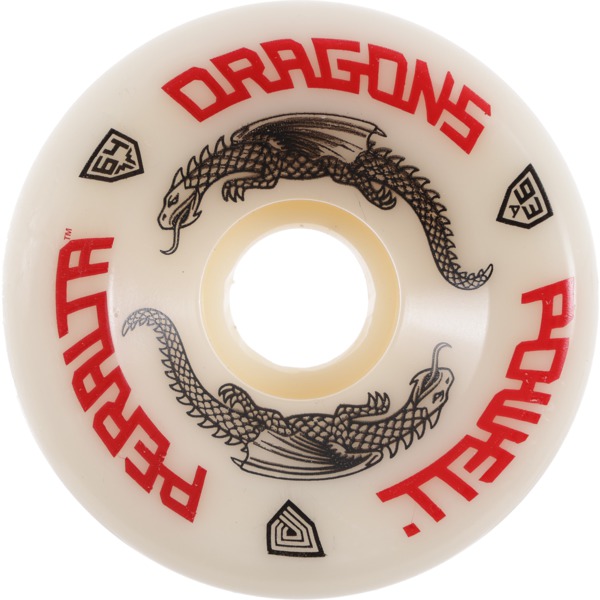 Powell Peralta Dragon Formula G-Bones Off White Skateboard Wheels 42mm CP - 64mm 93a (Set of 4)