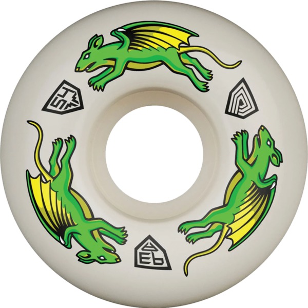 Powell Peralta Dragon Formula Nano Rat Off White Skateboard Wheels 34mm CP - 54mm 93a (Set of 4)