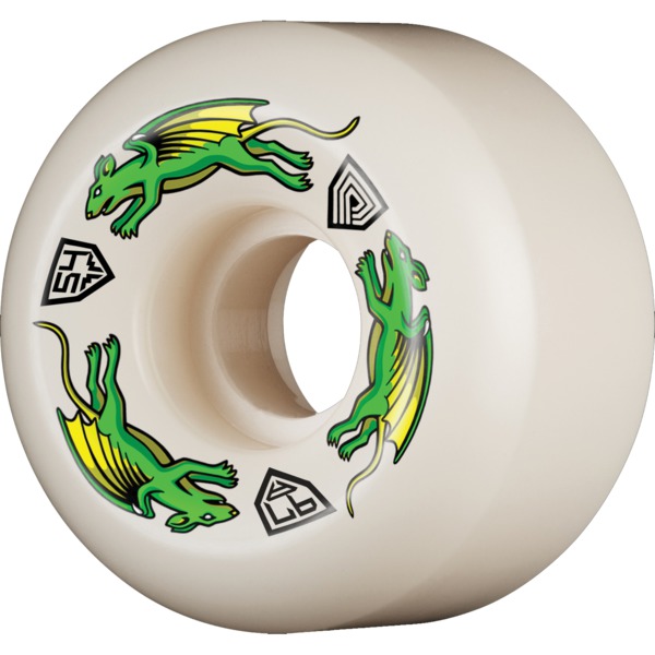 Powell Peralta Dragon Formula Nano Rat Off White Skateboard Wheels 34mm CP - 54mm 97a (Set of 4)