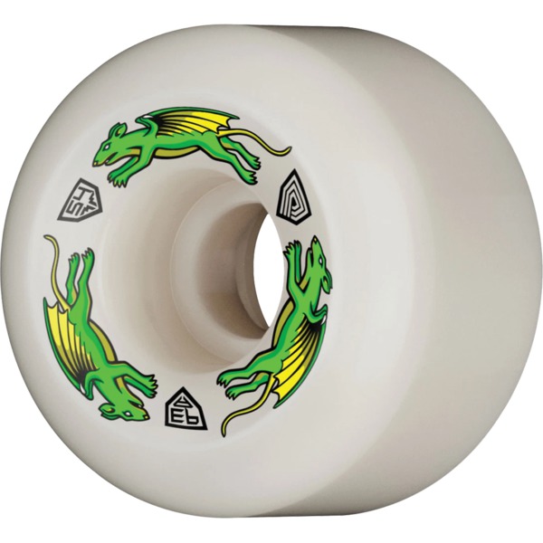 Powell Peralta Dragon Formula Nano Rat Off White Skateboard Wheels 39mm CP - 54mm 93a (Set of 4)