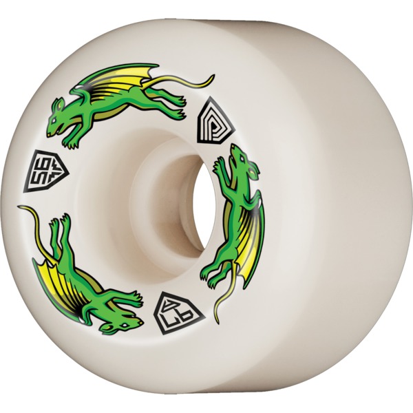Powell Peralta Dragon Formula Nano Rat Off White Skateboard Wheels 36mm CP - 56mm 97a (Set of 4)