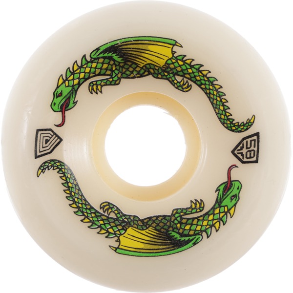 Powell Peralta Dragon Formula Rat Bones II Off White Skateboard Wheels 33mm CP - 58mm 93a (Set of 4)