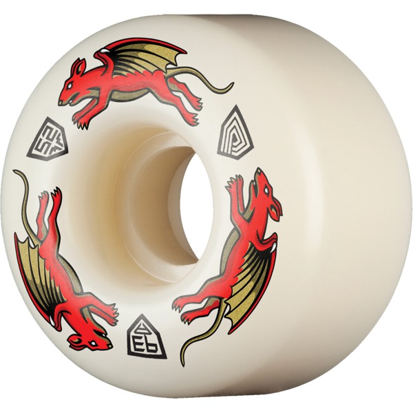 Powell Peralta Dragon Formula Nano Rat Red / White Skateboard Wheels 34mm CP - 52mm 93a (Set of 4) Powell Peralta Dragon Formula Nano Rat Red / White Skateboard Wheels 34mm CP - 52mm 93a (Set of 4)