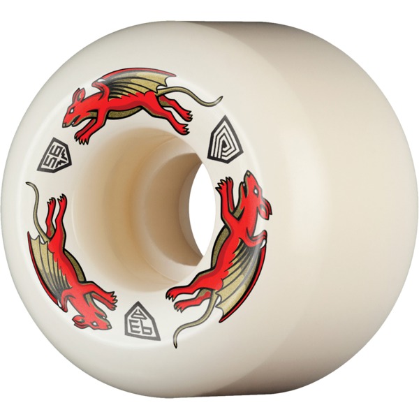 Powell Peralta Dragon Formula Nano Rat Red / White Skateboard Wheels 39mm CP - 56mm 93a (Set of 4) Powell Peralta Dragon Formula Nano Rat Red / White Skateboard Wheels 39mm CP - 56mm 93a (Set of 4)