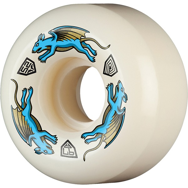 Powell Peralta Dragon Formula Nano Rat Blue / White Skateboard Wheels - 52mm 97a (Set of 4) Powell Peralta Dragon Formula Nano Rat Blue / White Skateboard Wheels - 52mm 97a (Set of 4)