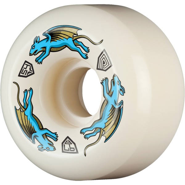 Powell Peralta Dragon Formula Nano Rat Blue / Natural Skateboard Wheels 34mm CP - 54mm 97a (Set of 4)