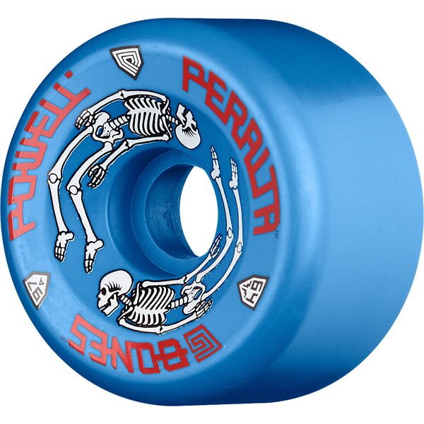 Powell Peralta G Bones Blue Skateboard Wheels - 64mm 97a (Set of 4)