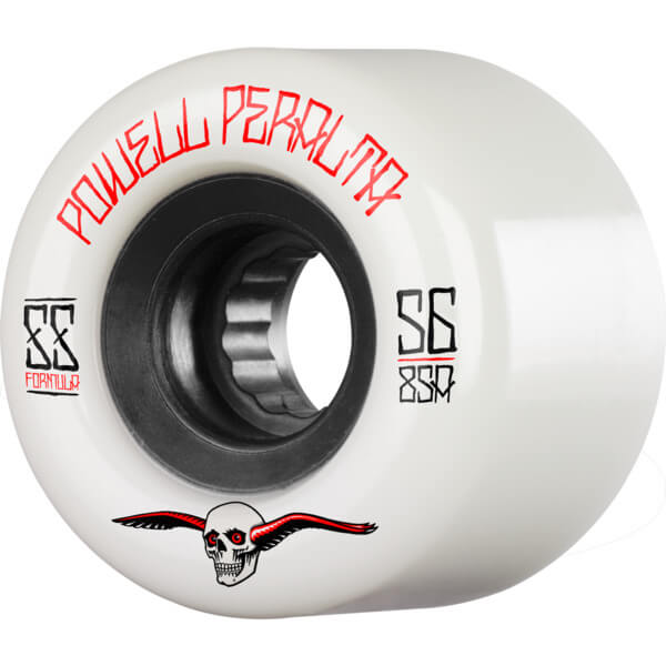 Powell Peralta G-Slides White / Black Skateboard Wheels - 56mm 85a (Set of 4)
