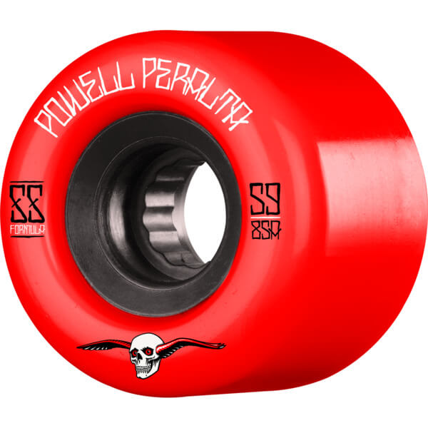 Powell Peralta G-Slides Red / Black Skateboard Wheels - 59mm 85a (Set of 4)