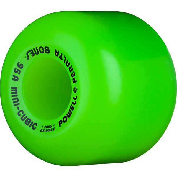 Powell Peralta Mini-Cubic Green Skateboard Wheels - 64mm 95a (Set of 4)