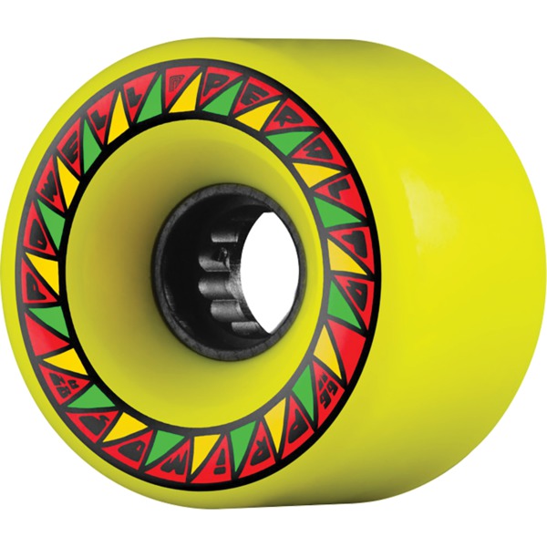 Powell Peralta Soft Slide Formula Primo Yellow Skateboard Wheels - 66mm 82a (Set of 4)