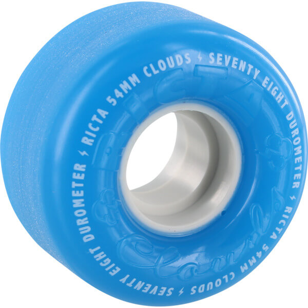 Ricta Wheels Clouds Blue / White Skateboard Wheels - 54mm 78a (Set of 4)