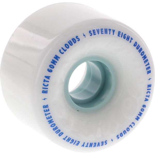 Ricta Wheels Clouds White / Blue Skateboard Wheels - 60mm 78a (Set of 4)