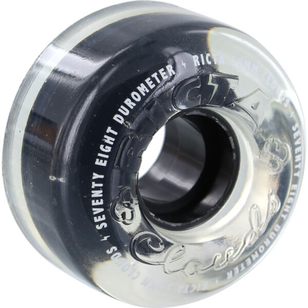 Ricta Wheels Crystal Clouds Clear Skateboard Wheels 56mm 78a (Set of 4)