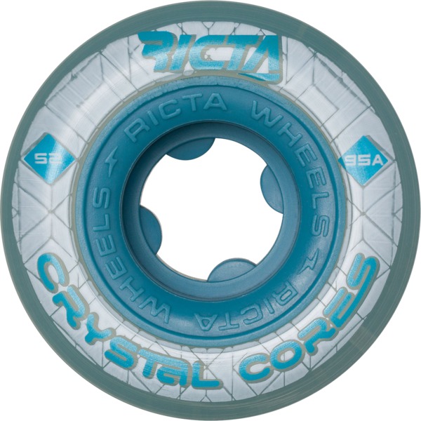 Ricta Wheels Crystal Cores Skateboard Wheels - 52mm 95a (Set of 4)