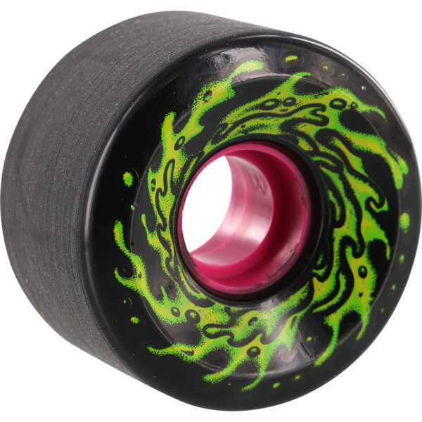 Santa Cruz Slime Balls OG Skateboard Wheels 78A Black Glow 60mm