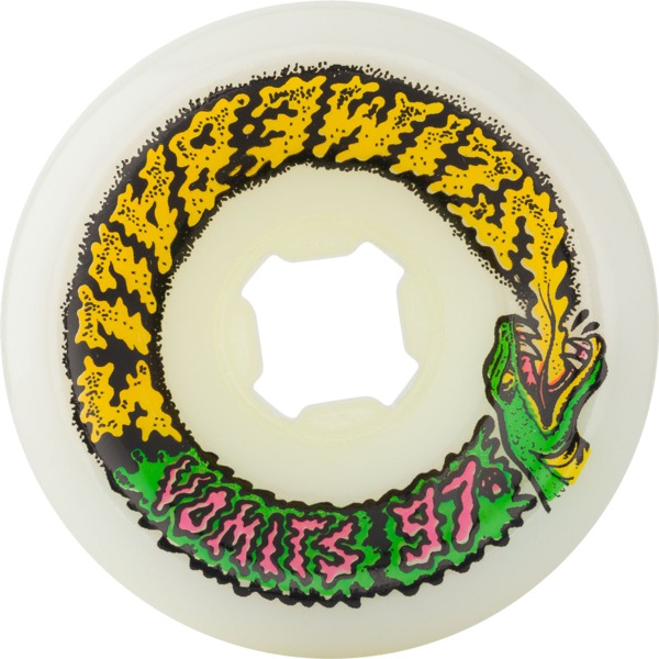 Santa Cruz Skateboards Slime Balls Vomits White Skateboard Wheels - 60mm 97a (Set of 4)