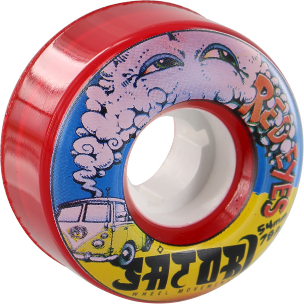 Satori Movement Red Eyes Skateboard Wheels - 54mm 78a (Set of 4)