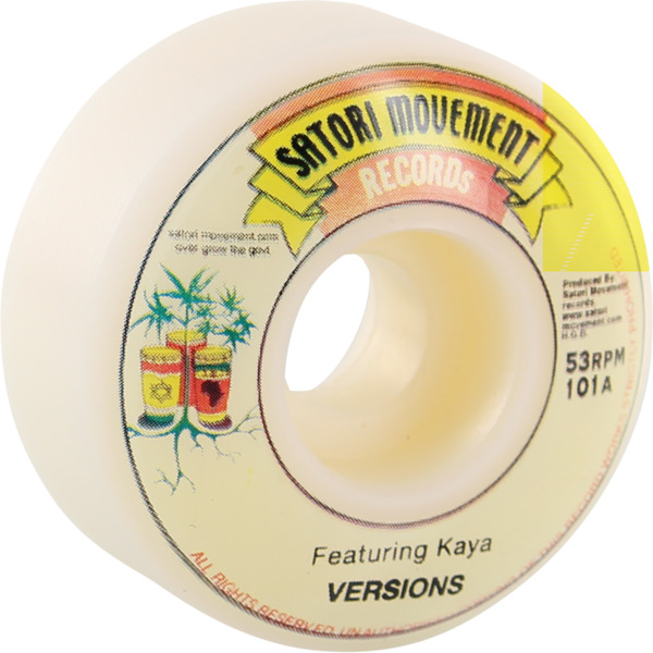 Satori Movement Vintage Versions White Skateboard Wheels - 53mm 101a (Set of 4)