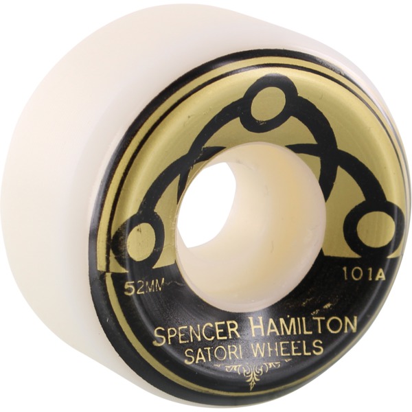 Satori Movement Spencer Hamilton Gold Elephant White Skateboard Wheels - 52mm 101a (Set of 4)